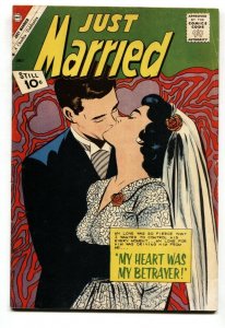Just Married #20 1961- Spicy Romance Charlton Comic-wedding kiss cvr