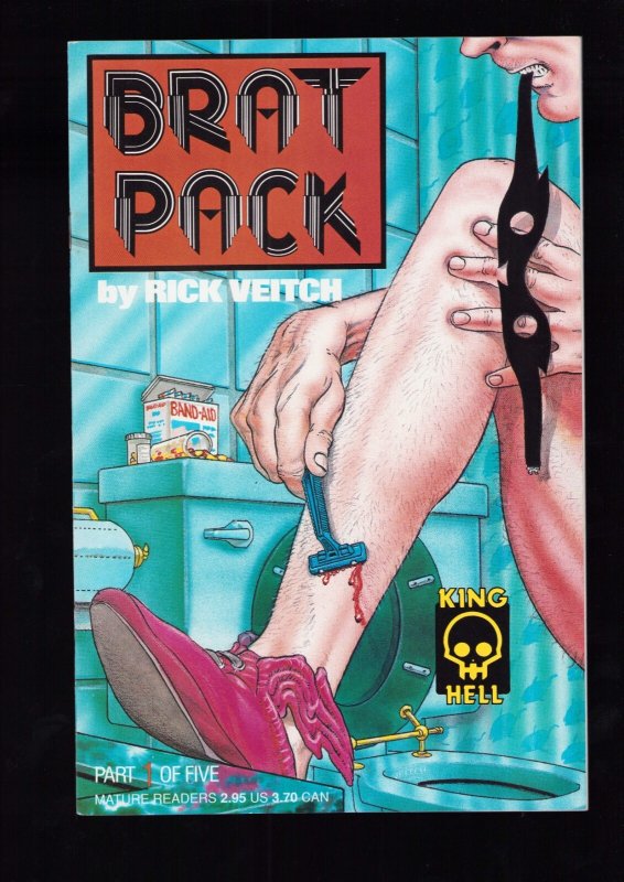 Brat Pack / #1-5 / 5 PC LOT - Complete Set by Rick Veitch (8/8.5) 1990-91