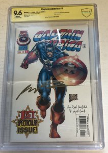 Captain America (1996) # 1  ( CBCS 9.6 ) Signed Rob Liefeld | Nick Fury Cameo