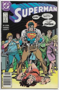 Superman (vol. 2, 1987) # 25 GD/VG Stern/Gammill, Luthor/Brainiac