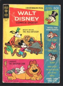 Walt Disney Comics Digest #3  1968 - Gold Key  -G/VG - Comic Book