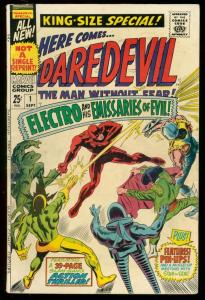 DAREDEVIL SPECIAL #1 '67 ELECTRO COVER GENE COLAN GIANT VG