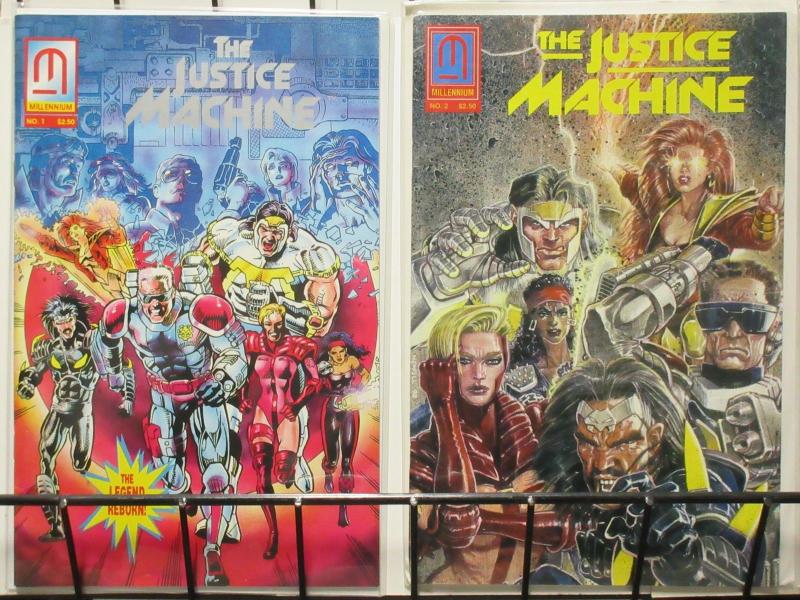 JUSTICE MACHINE (MILLENNIUM, 1992) #1-2 COMPLETE! Banks, Ellis