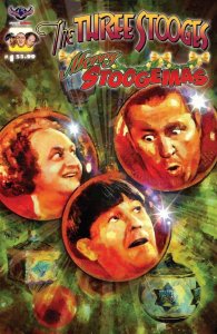 The THREE STOOGES #1, NM, 2016, Moe, Merry Stoogemas Xmas Wheatley cv