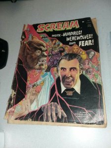 Scream #3 Skywald Horror movie Publication Magazine 1973 christopher lee dracula