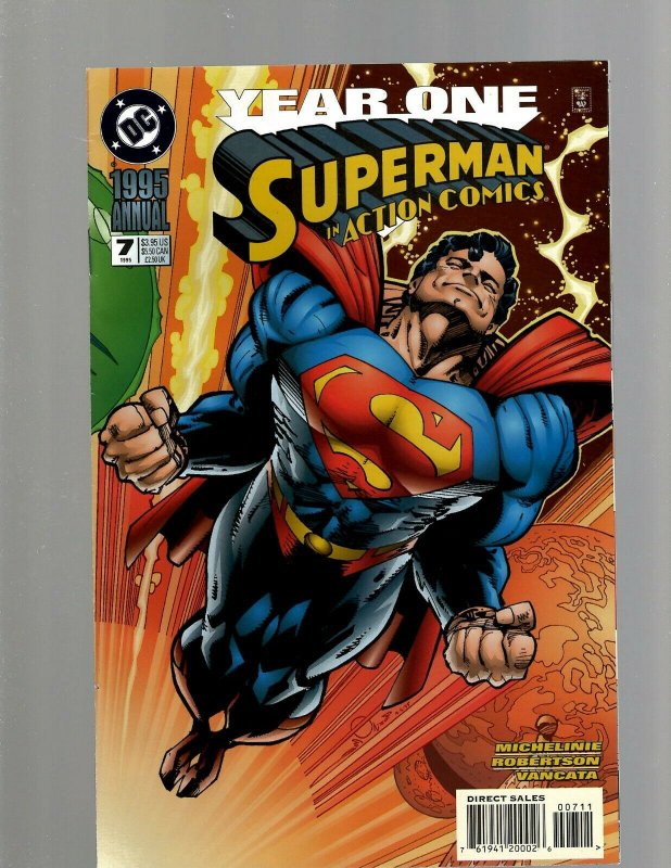 Lot of 13 Superman Annual DC Comic Books #1 2 3 4 5 6 7 8 9 10 11 12 13 GK44