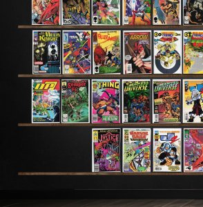 Huge Lot 150+ Comics with The Shadow, Guy Gardner, Marvel Universe & More!
