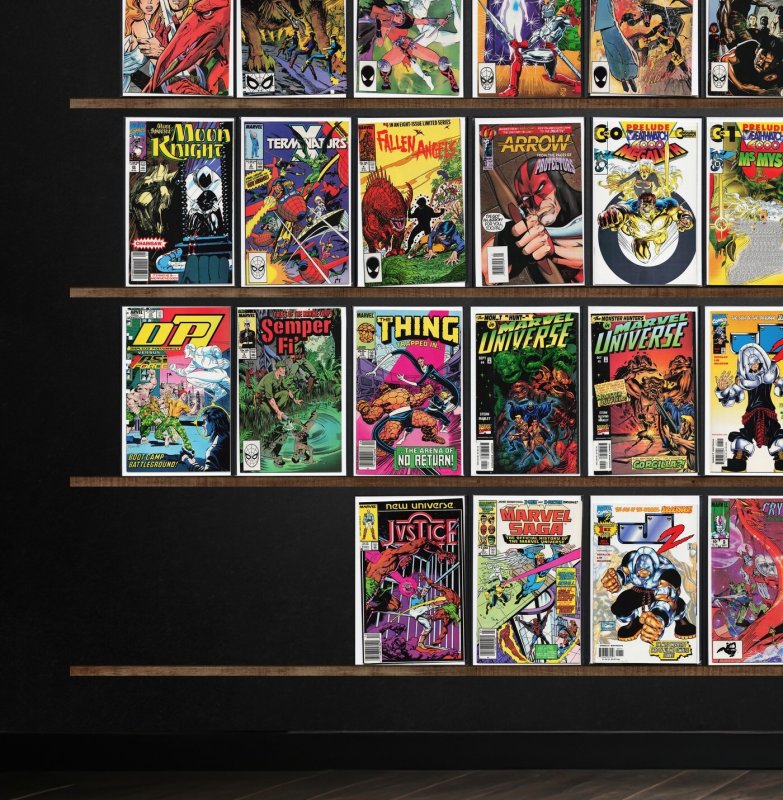 Huge Lot 150+ Comics with The Shadow, Guy Gardner, Marvel Universe & More!