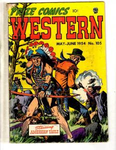 Prize Comics Western # 105 VG/FN Prize Group Golden Age Comic Book Cowboys JL1