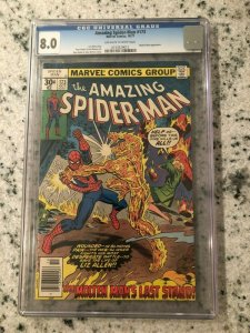 Amazing Spider-Man # 173 VF CGC 8.0 GRADED Marvel COMIC Book Molten Man TJ1
