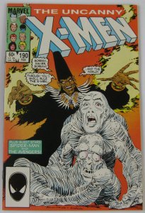 X-Men #190 (Feb 1985, Marvel), FN-VFN condition (7.0), Spiderman & Avengers apps