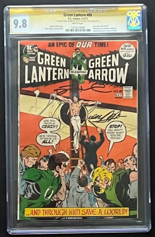 Green Lantern #89 DC 1972 CGC 9.8 Signed Neal Adams Collection of Duke Caldwell