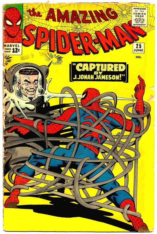 AMAZING SPIDER-MAN #25 (Dec1965) 5.0 VG/FN  • All DITKO All The Time!
