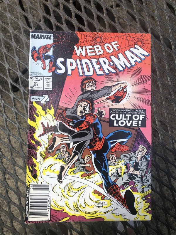 Web of Spider-Man #41 Newsstand Edition (1988)