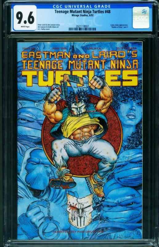 TEENAGE MUTANT NINJA TURTLES #48-1991-CGC 9.6 Casey Jones 2021118007