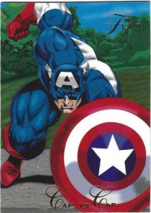 1992 Flair Marvel #65 Cap vs Cap