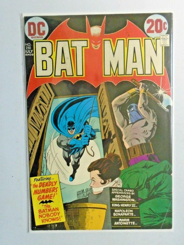 Batman #250 water damage 4.0 VG (1973)