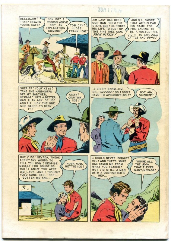 Four Color Comics #412 1952- Zane Grey's Nevada VF