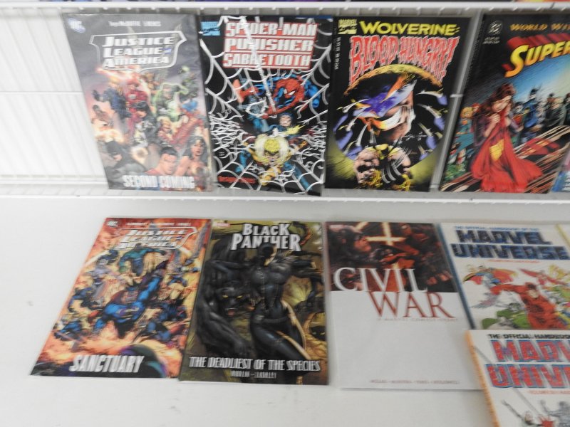 Huge Lot (43) TPB And Hardback Graphic Novels W/Batman, JLA, Spawn+ Avg VF!!