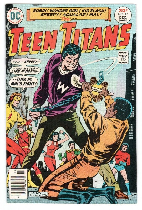 TEEN TITANS #45-1976-DC-1st BUMBLEBEE-Kid Flash-Wonder Girl-Robin-comic book