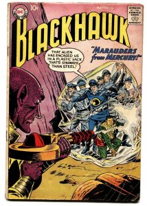 BLACKHAWK COMICS #136 comic book 1959-DC MARAUDERS FROM MERCURY-FLYING SAUCER