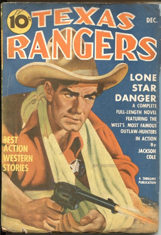 Texas Rangers DEC 1940-Hero Pulp Features JIM Hatfield-Lone Wolf