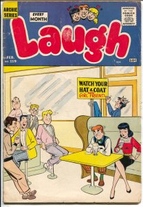 Laugh #119 1961-Archie-Betty-Veronica-Katy Keene-soda shop-ice cream-VG