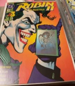 Robin II: The Joker's Wild! #1 Joker Close-Up Cover (1991)  