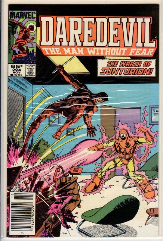 Daredevil #224 Newsstand Edition (1985) 9.2 NM-