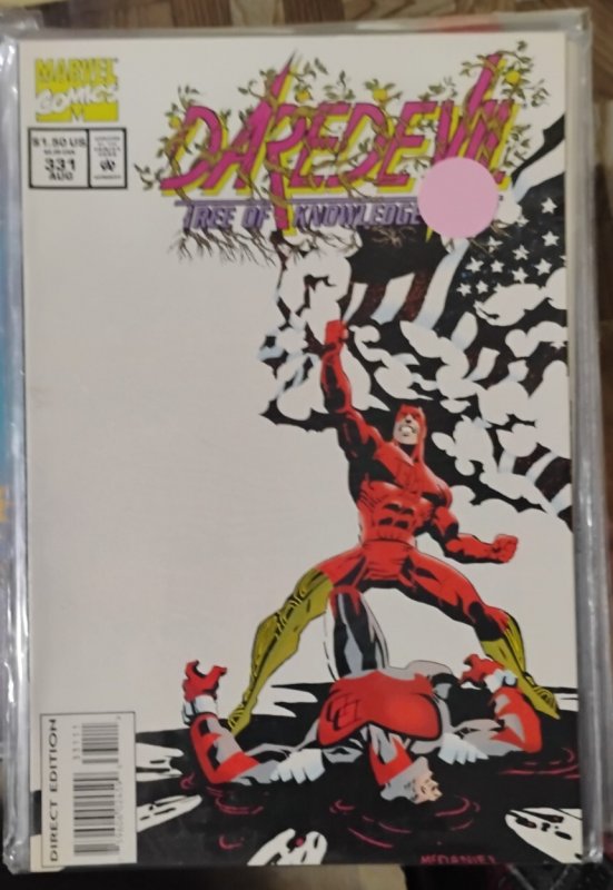 Daredevil # 331  1994  Marvel DISNEY tree of knowledge 5 captain america