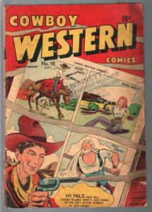 Cowboy Western #18 1948-Charlton-Jesse James-Calamity Jane-G/VG