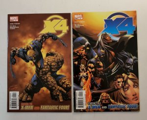 X4  #1-5 COMPLETE SET  X-MEN AND FANTASTIC FOUR  MARVEL COMICS NM 2005