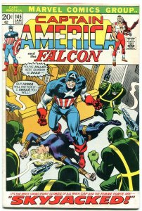 Captain America #145 1972- Falcon-- Marvel Bronze Age F/VF