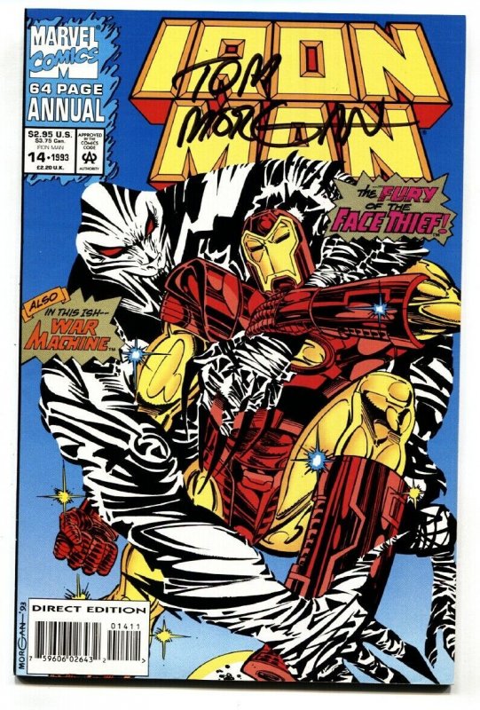 IRON MAN Annual #14  1993 Signed on cover by TOM MORGAN