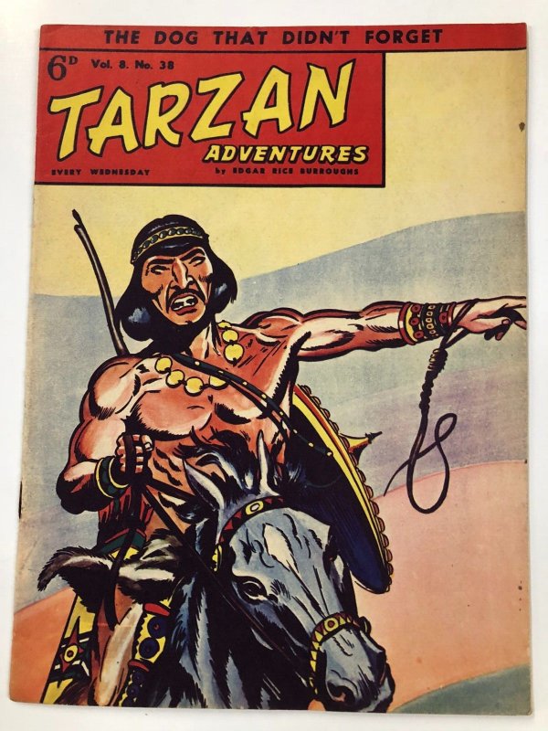 TARZAN ADVENTURES V 8#38  (1959)black & white daily strip reprints FINE Hogarth