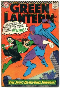 GREEN LANTERN #44 1966 DC COMICS EVIL STAR DEATH-DUEL VG