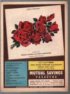 Pasadena Tournament of Roses Parade Program 1960-46th Rosebowl game-G