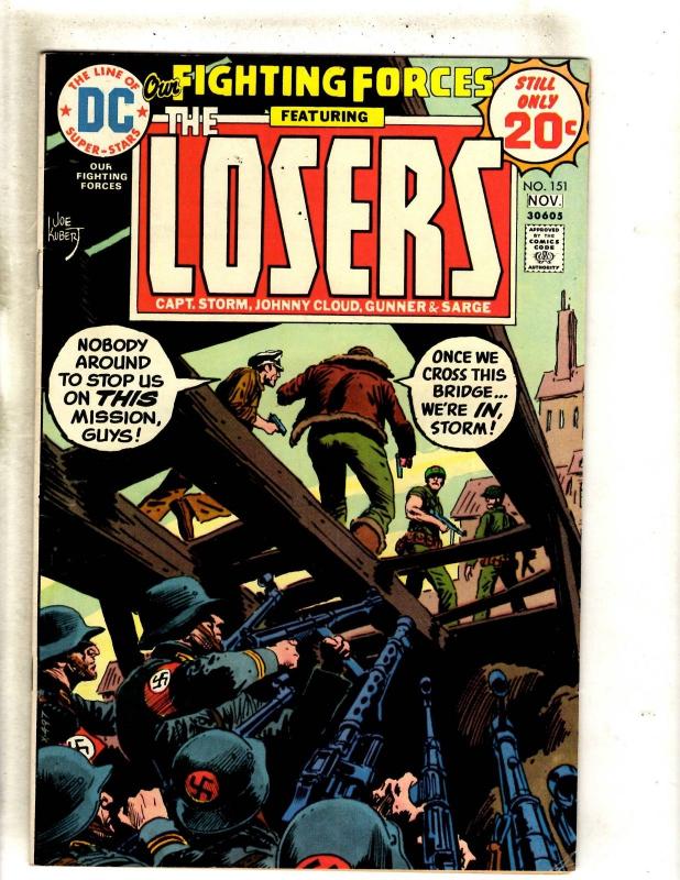 Lot Of 6 Our Fighting Forces DC Comic Books # 146 147 148 149 150 151 Losers FM1