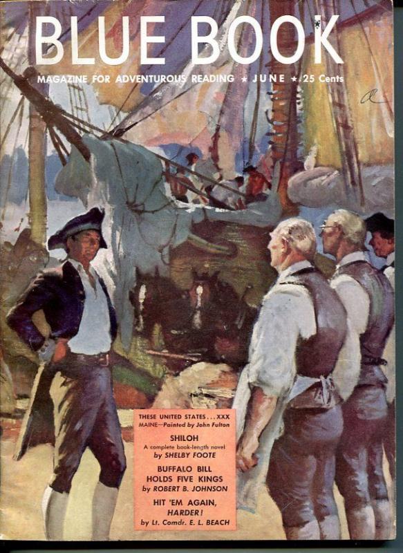 BLUE BOOK PULP-JUNE 1949-VG/FN-FULTON COVER-BRANDON-FOOTE-STUART VG/FN