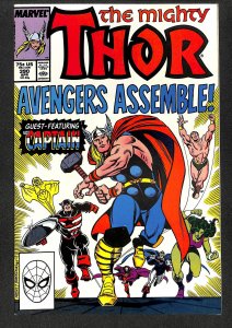 Thor #390 VF+ 8.5 Captain America Wields Thor's Hammer! Marvel Comics