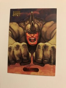 RHINO #100 card : 1994 Marvel Masterpieces, NM; Hilderbrandt art
