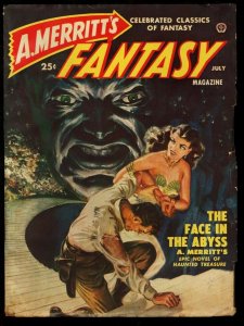 A. MERRITT'S FANTASY 1950 JUL-NORMAN SAUNDERS CVR-PULP FN