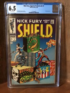 Nick Fury Agent Of Shield 1 Cgc 6.5 Ow Pages Silver Age Marvel