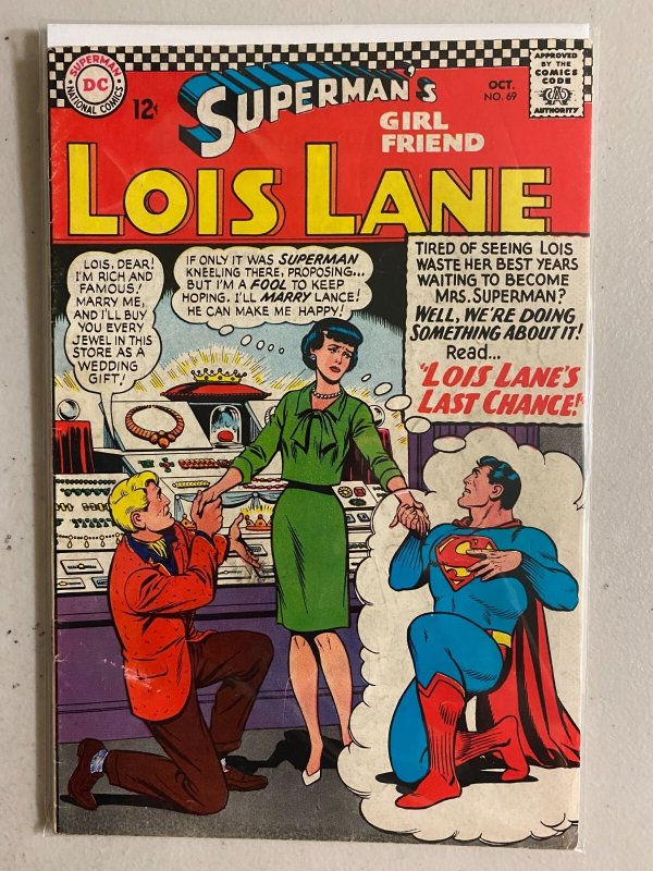 Superman's Girlfriend Lois Lane #69 Lance Fortune woos Lois 4.0 (1966)