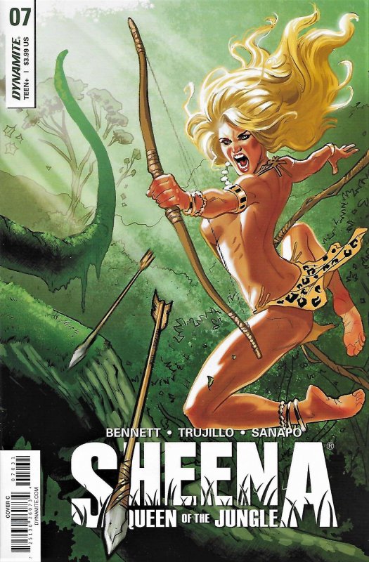 Sheena (Dynamite) #7C VF/NM ; Dynamite | Marguerite Bennett Queen of the Jungle