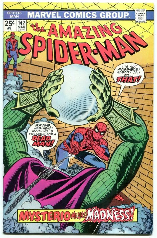 AMAZING SPIDER-MAN #142 1975-MARVEL COMICS-MYSTERIO VF