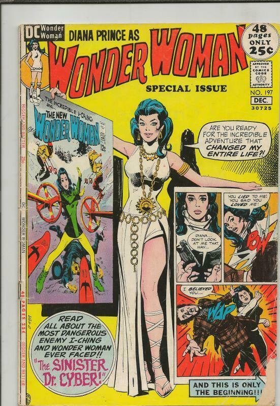 Wonder Woman #197 ORIGINAL Vintage 1971 DC Comics GGA