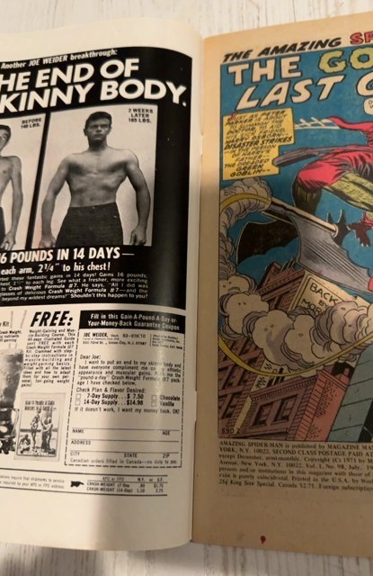 The Amazing Spider-Man #98 (1971)drug issue no comics code