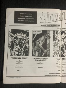 1981 ADVENTURE ILLUSTRATED Magazine #1 FN+ 6.5 Bill Sienkiewicz / Don Heck