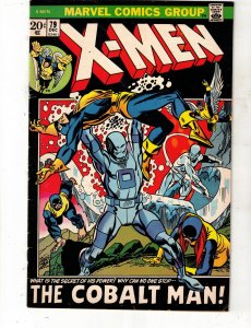 The X-Men #79 (1972) Cobalt Man! PRICE DROP! VF+ Sharp Black Cover beauty wow!